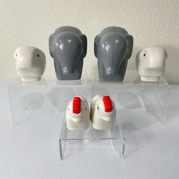 Vintage Little Tikes Noahs Ark Toddle Tots Toy Elephant Lamb Chicken Replacement - Picture 3 of 6